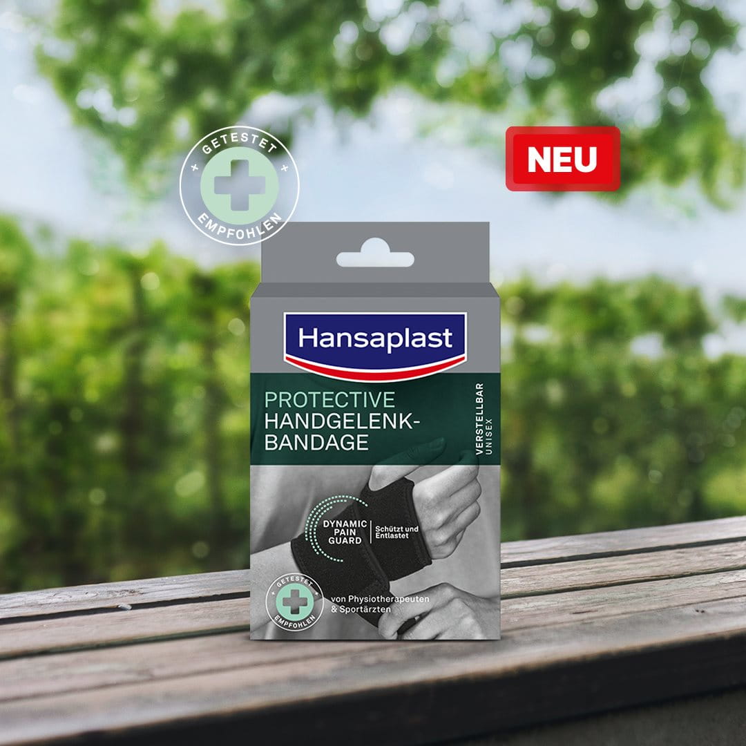 Protective HandgelenkBandage Bietet Schutz und Entlastung Hansaplast